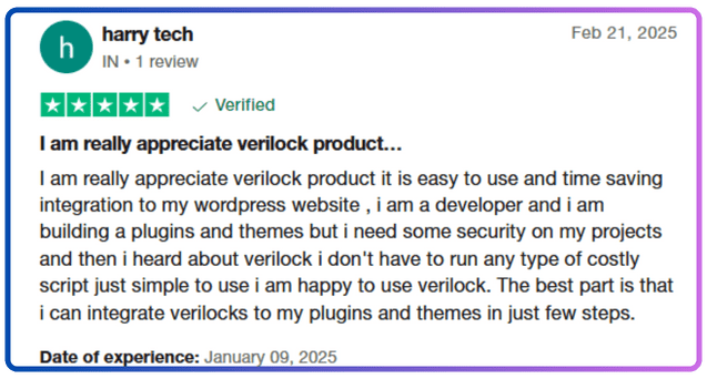 trustpilot reviews of verilock freeazio